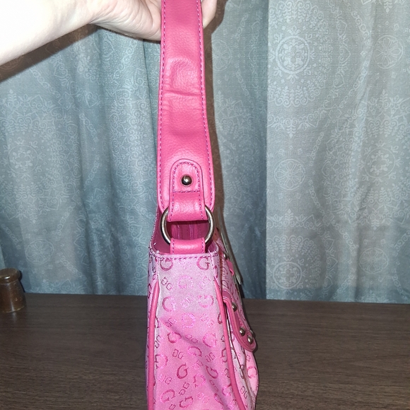 Pink Shoulder Bag with Studded Detailing - Picture 4 of 13